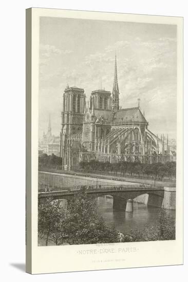 Notre-Dame, Paris-Alphonse Marie de Neuville-Stretched Canvas