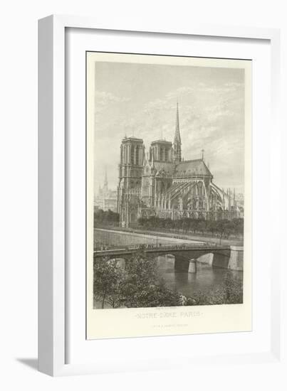 Notre-Dame, Paris-Alphonse Marie de Neuville-Framed Giclee Print