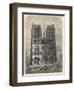 Notre Dame Plan after Eugene Viollet le Duc, who restored the cathedral in the mid-19th century-French School-Framed Giclee Print