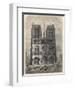 Notre Dame Plan after Eugene Viollet le Duc, who restored the cathedral in the mid-19th century-French School-Framed Giclee Print