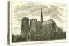 Notre Dame, Rear View-null-Stretched Canvas