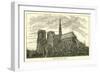 Notre Dame, Rear View-null-Framed Giclee Print