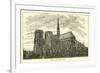 Notre Dame, Rear View-null-Framed Giclee Print