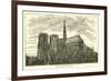 Notre Dame, Rear View-null-Framed Giclee Print