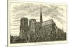 Notre Dame, Rear View-null-Stretched Canvas