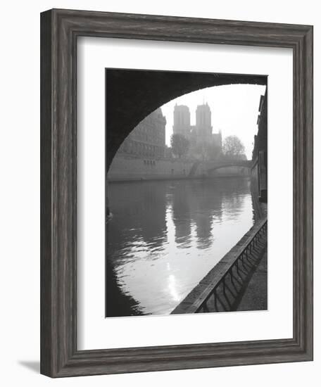 Notre Dame Reflection-Chris Bliss-Framed Art Print