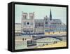 Notre-Dame (South Side), C.1933 (Oil on Canvas)-Louis Vivin-Framed Stretched Canvas