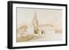 Notre Dame Sur L'Eau, Domfront, Normandy, C.1820 (Brown Wash and Graphite on Paper)-John Sell Cotman-Framed Giclee Print