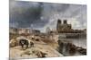 Notre-Dame vue du quai de la Tournelle-Johan-Barthold Jongkind-Mounted Giclee Print