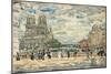 Notre Dame (W/C & Gouache over Graphite on Paper)-Maurice Brazil Prendergast-Mounted Giclee Print