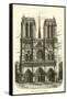 Notre Dame, West Front-null-Framed Stretched Canvas