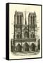 Notre Dame, West Front-null-Framed Stretched Canvas