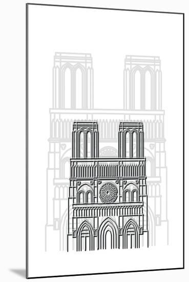 Notre Dame-Cristian Mielu-Mounted Art Print