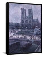 Notre Dame-Maximilien Luce-Framed Stretched Canvas