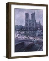 Notre Dame-Maximilien Luce-Framed Giclee Print