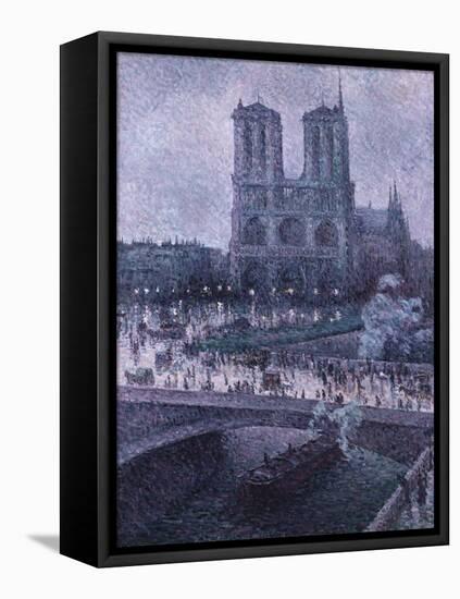Notre Dame-Maximilien Luce-Framed Stretched Canvas
