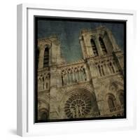 Notre Dame-John W Golden-Framed Giclee Print