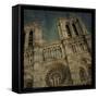 Notre Dame-John W Golden-Framed Stretched Canvas