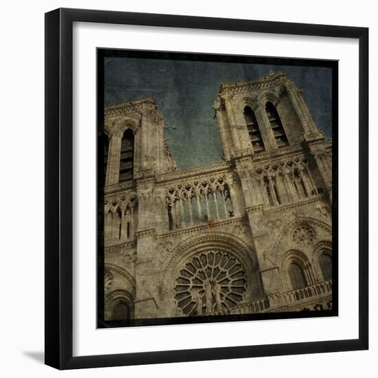 Notre Dame-John W Golden-Framed Premium Giclee Print