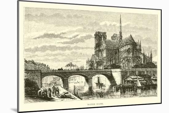 Notre Dame-null-Mounted Giclee Print