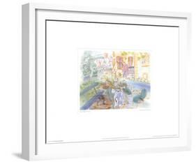 Notre Maison de Montsaunes-Raoul Dufy-Framed Art Print