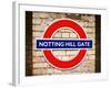 Notting Hill Gate Sign - Subway Station Sign - London - UK - England - United Kingdom - Europe-Philippe Hugonnard-Framed Photographic Print