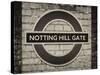 Notting Hill Gate Sign - Subway Station Sign - London - UK - England - United Kingdom - Europe-Philippe Hugonnard-Stretched Canvas