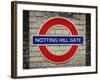 Notting Hill Gate Sign - Subway Station Sign - London - UK - England - United Kingdom - Europe-Philippe Hugonnard-Framed Photographic Print