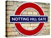 Notting Hill Gate Sign - Subway Station Sign - London - UK - England - United Kingdom - Europe-Philippe Hugonnard-Stretched Canvas