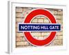 Notting Hill Gate Sign - Subway Station Sign - London - UK - England - United Kingdom - Europe-Philippe Hugonnard-Framed Photographic Print