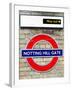 Notting Hill Gate Sign - Subway Station Sign - London - UK - England - United Kingdom - Europe-Philippe Hugonnard-Framed Photographic Print