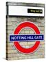 Notting Hill Gate Sign - Subway Station Sign - London - UK - England - United Kingdom - Europe-Philippe Hugonnard-Stretched Canvas