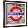 Notting Hill Gate Sign - Subway Station Sign - London - UK - England - United Kingdom - Europe-Philippe Hugonnard-Framed Photographic Print