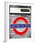 Notting Hill Gate Sign - Subway Station Sign - London - UK - England - United Kingdom - Europe-Philippe Hugonnard-Framed Photographic Print