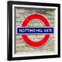 Notting Hill Gate Sign - Subway Station Sign - London - UK - England - United Kingdom - Europe-Philippe Hugonnard-Framed Photographic Print