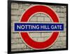 Notting Hill Gate Sign - Subway Station Sign - London - UK - England - United Kingdom - Europe-Philippe Hugonnard-Framed Photographic Print