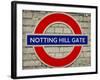 Notting Hill Gate Sign - Subway Station Sign - London - UK - England - United Kingdom - Europe-Philippe Hugonnard-Framed Photographic Print