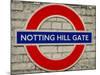Notting Hill Gate Sign - Subway Station Sign - London - UK - England - United Kingdom - Europe-Philippe Hugonnard-Mounted Photographic Print