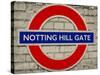 Notting Hill Gate Sign - Subway Station Sign - London - UK - England - United Kingdom - Europe-Philippe Hugonnard-Stretched Canvas