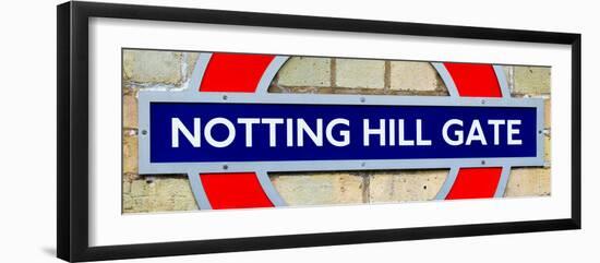 Notting Hill Gate Sign - Subway Station Sign - London - UK - England - United Kingdom - Europe-Philippe Hugonnard-Framed Photographic Print