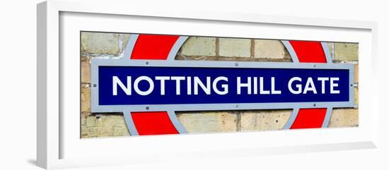 Notting Hill Gate Sign - Subway Station Sign - London - UK - England - United Kingdom - Europe-Philippe Hugonnard-Framed Photographic Print