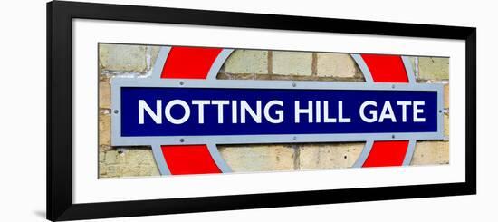 Notting Hill Gate Sign - Subway Station Sign - London - UK - England - United Kingdom - Europe-Philippe Hugonnard-Framed Photographic Print