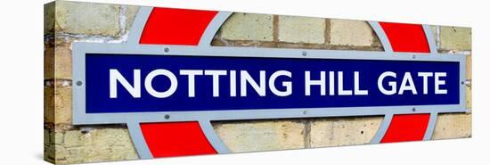 Notting Hill Gate Sign - Subway Station Sign - London - UK - England - United Kingdom - Europe-Philippe Hugonnard-Stretched Canvas