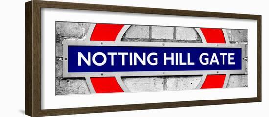 Notting Hill Gate Sign - Subway Station Sign - London - UK - England - United Kingdom - Europe-Philippe Hugonnard-Framed Photographic Print