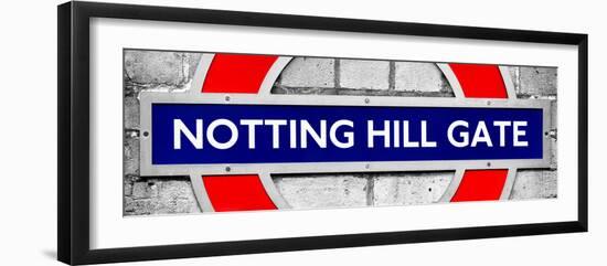 Notting Hill Gate Sign - Subway Station Sign - London - UK - England - United Kingdom - Europe-Philippe Hugonnard-Framed Photographic Print