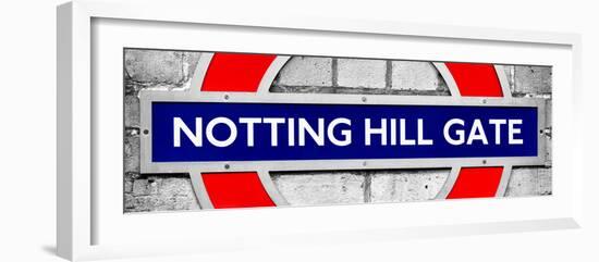 Notting Hill Gate Sign - Subway Station Sign - London - UK - England - United Kingdom - Europe-Philippe Hugonnard-Framed Photographic Print