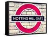 Notting Hill Gate Sign - Subway Station Sign - London - UK - England - United Kingdom - Europe-Philippe Hugonnard-Framed Stretched Canvas