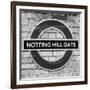 Notting Hill Gate Sign - Subway Station Sign - London - UK - England - United Kingdom - Europe-Philippe Hugonnard-Framed Photographic Print