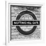 Notting Hill Gate Sign - Subway Station Sign - London - UK - England - United Kingdom - Europe-Philippe Hugonnard-Framed Photographic Print