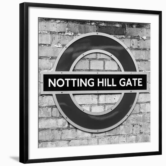 Notting Hill Gate Sign - Subway Station Sign - London - UK - England - United Kingdom - Europe-Philippe Hugonnard-Framed Photographic Print